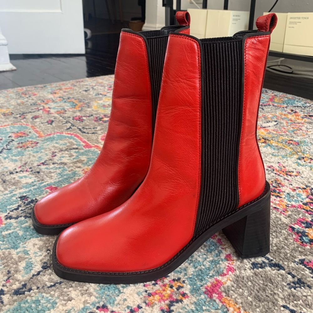 ASOS Red Boots